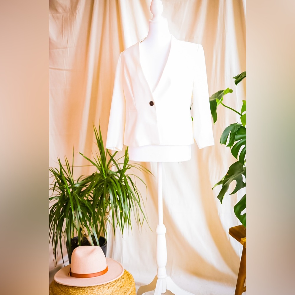 White Female blazer